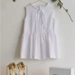 Vestido charleston plumetti blanco