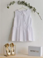 Vestido charleston plumetti blanco