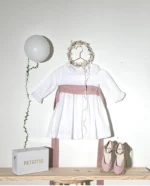 Vestido corto plumetti blanco - Imagen 2