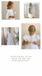 Vestido de Comunión "Tul capa" (sin lazada) - Imagen 4