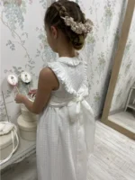 Vestido de comunión Rita flor - Imagen 2