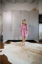 Vestido escote espalda plumetti rosa fuerte - Imagen 5